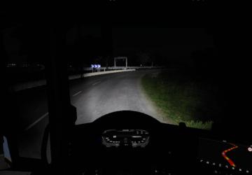 Brighter truck headlights version 1.0 for Euro Truck Simulator 2 (v1.46.x)