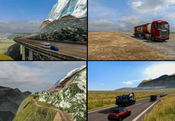 Bolivia Map version 1.0 for Euro Truck Simulator 2 (v1.37.x, 1.38.x)