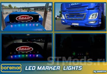 Boreman LED Marker Lights version 1.9.6 for Euro Truck Simulator 2 (v1.47.x, 1.48.x)