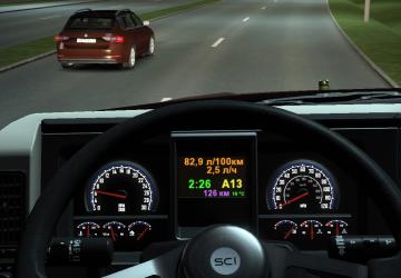 Onboard Computer for Mack Anthem version 1.0 for Euro Truck Simulator 2 (v1.40.x, - 1.43.x)