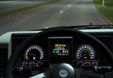 Onboard Computer for Mack Anthem version 1.0 for Euro Truck Simulator 2 (v1.40.x, - 1.43.x)
