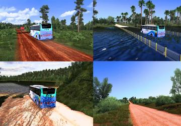 Map Brazil North Map version 6.0 for Euro Truck Simulator 2 (v1.42.x)