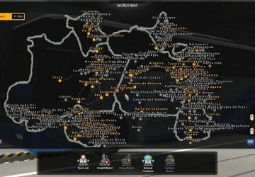 Map Brazil North Map version 6.0 for Euro Truck Simulator 2 (v1.42.x)