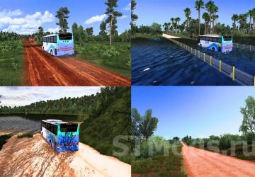 Brazil North Map version 4.3 for Euro Truck Simulator 2 (v1.48.5.x, 1.49.x)