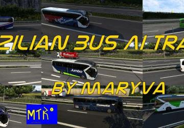 Brazilian Bus Ai Traffic version 1.0 for Euro Truck Simulator 2 (v1.47.x)