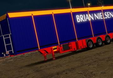 Brian Nielsen 4 axled Trailer version 1.0 for Euro Truck Simulator 2 (v1.35.x)