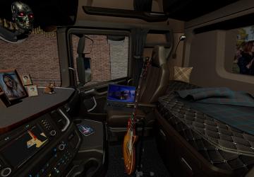 Brown Interior for Scania S&R 2016 version 0.9 for Euro Truck Simulator 2 (v1.39.x, - 1.41.x)