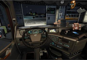 Brown Interior for Volvo FH16 2012 version 1.0 for Euro Truck Simulator 2 (v1.40.x, 1.41.x)