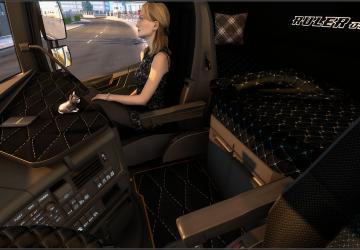 Brown Interior for Volvo FH16 2012 version 1.0 for Euro Truck Simulator 2 (v1.40.x, 1.41.x)