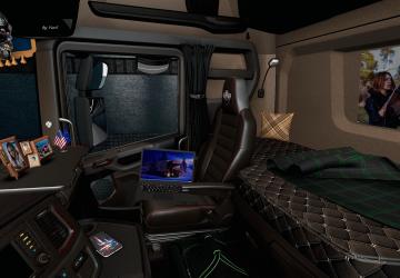 «Brown Interior Scania S&R 2016 Pack» version 1.0 for Euro Truck Simulator 2 (v1.36.x, - 1.39.x)