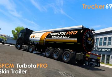 BRSM TurbotaPRO Trailer Skin version 1.0 for Euro Truck Simulator 2 (v1.45)