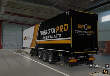 BRSM TurbotaPRO Trailer Skin version 1.1 for Euro Truck Simulator 2 (v1.45)