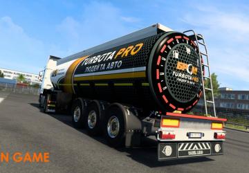 BRSM TurbotaPRO Trailer Skin version 1.3.3 for Euro Truck Simulator 2 (v1.45)