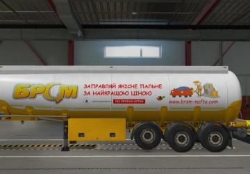 BRSM TurbotaPRO Trailer Skin version 1.3.3 for Euro Truck Simulator 2 (v1.45)