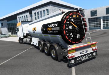 BRSM TurbotaPRO Trailer Skin version 1.3.3 for Euro Truck Simulator 2 (v1.45)