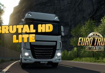 Brutal HD Lite version 1.1 for Euro Truck Simulator 2 (v1.47.x)