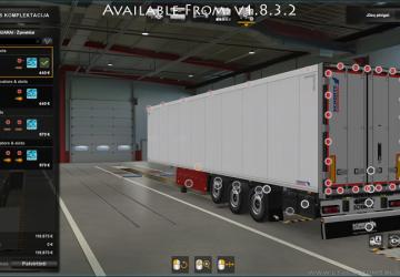 SCS Trailers Tuning Pack version 1.8.4 for Euro Truck Simulator 2 (v1.41.x)