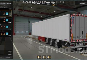 SCS Trailers Tuning Pack version 1.9 for Euro Truck Simulator 2 (v1.48.x)