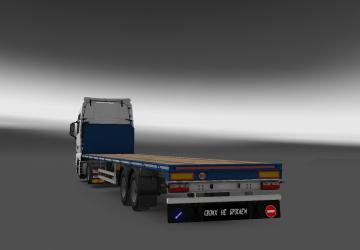 Mudflaps for Standard Trailers version 1.0 for Euro Truck Simulator 2 (v1.37.x, - 1.42.x)