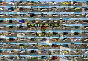 Bus Traffic Pack version 16.2 for Euro Truck Simulator 2 (v1.46.x)