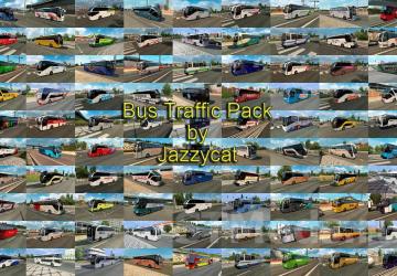 Bus Traffic Pack version 16.4 for Euro Truck Simulator 2 (v1.47.x)