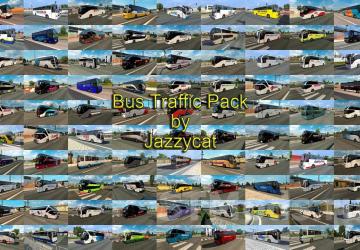 Bus Traffic Pack version 17.0 for Euro Truck Simulator 2 (v1.48.x)