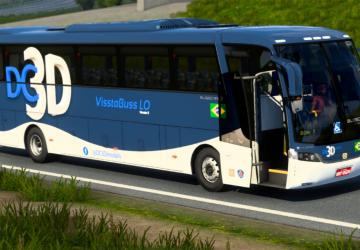 Busscar Vissta Buss LO Scania version 3.0 for Euro Truck Simulator 2 (v1.43.x)