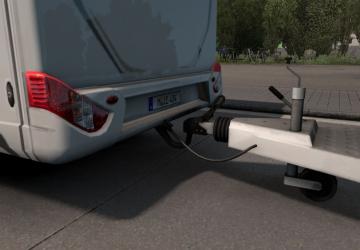 Camper with Caravan Trailer version 1.1 for Euro Truck Simulator 2 (v1.40.x, - 1.43.x)