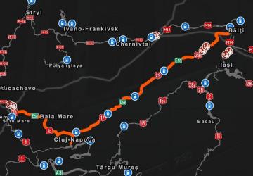 Map Carpathian Add-on for ProMods version 0.51 for Euro Truck Simulator 2 (v1.45.x)