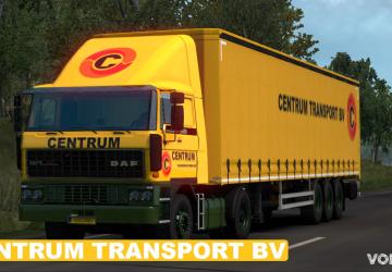 Centrum Transport BV Valkenswaard for DAF F241, Mercedes SK and own trailer v1.1 for Euro Truck Simulator 2 (v1.37.x, - 1.40.x)