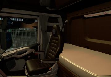 Black-Brown Interior for Scania Nextgen version 1.0 for Euro Truck Simulator 2 (v1.35.x, - 1.37.x)