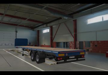 Black Bumper for SCS Trailers version 1.0 for Euro Truck Simulator 2 (v1.40.x)
