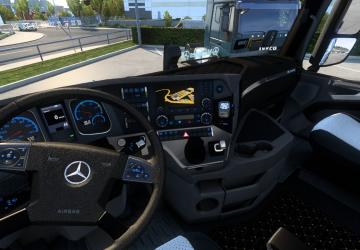Black Interior for MP4 version 1.0 for Euro Truck Simulator 2 (v1.35.x, - 1.42.x)