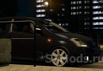 Citroen C2 version 1.8 for Euro Truck Simulator 2 (v1.47.x)