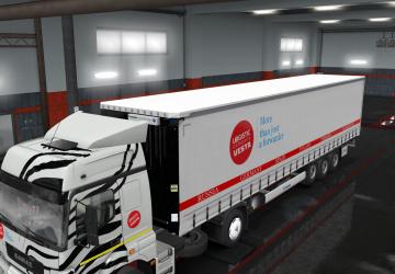 Vesta Skin Pack for Kamaz 5490 Neo version 1.0 for Euro Truck Simulator 2 (v1.35.x)