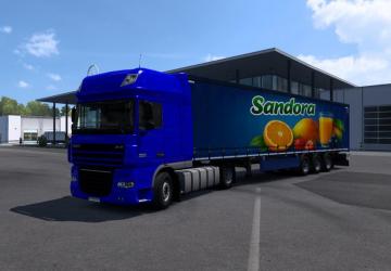 Sandora Trailer Skin version 1.0 for Euro Truck Simulator 2 (v1.53x - 1.54x)