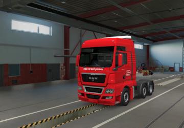 TK MVideo Skin for MAN TGX and Krone Dryliner v1.0 for Euro Truck Simulator 2 (v1.36.x, - 1.41.x)