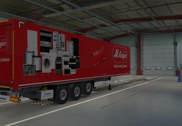 TK MVideo Skin for MAN TGX and Krone Dryliner v1.0 for Euro Truck Simulator 2 (v1.36.x, - 1.41.x)