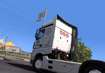 WestukrTrans Skin for Mercedes MP4 version 1.0 for Euro Truck Simulator 2 (v1.31.x, - 1.43.x)
