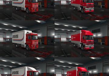 Skins for DAF 95 ATi BDF version 1.0 for Euro Truck Simulator 2 (v1.35.x, 1.36.x)