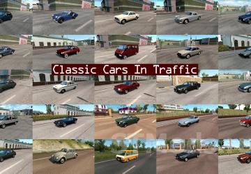 Classic Cars Traffic Pack version 10.9 for Euro Truck Simulator 2 (v1.47.x)