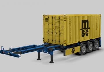 Container G1 Pack Gooseneck version 1.0 for Euro Truck Simulator 2 (v1.40.x, 1.41.x)