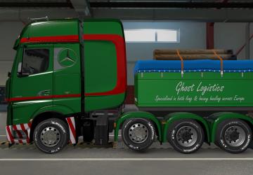Custom Chassis for Mercedes Actros 2014 version 1.0 for Euro Truck Simulator 2 (v1.40.x)