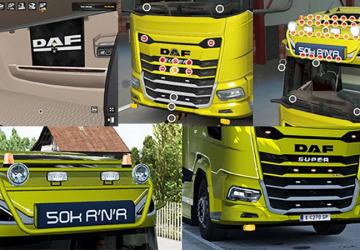 DAF 2021 Accessory Tuning Slots version v2.0 for Euro Truck Simulator 2 (v1.47.x)