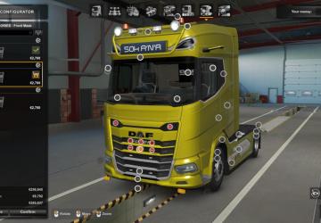 DAF 2021 Accessory Tuning Slots version v2.0 for Euro Truck Simulator 2 (v1.47.x)