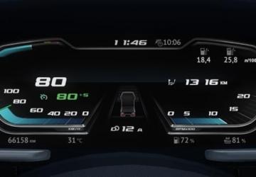 DAF 2021 Improved Dashboard version 1.1 for Euro Truck Simulator 2 (v1.48.x)