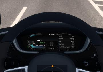 DAF 2021 Improved Dashboard version 1.1 for Euro Truck Simulator 2 (v1.48.x)