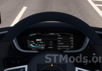 DAF 2021 Improved Dashboard version 1.2 for Euro Truck Simulator 2 (v1.48.x, 1.49.x)
