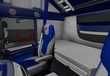 DAF Euro 6 Blue-Grey interior version 1.0 for Euro Truck Simulator 2 (v1.44-1.46)