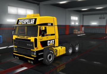 DAF F241 Caterpilar Skin version 1.0 for Euro Truck Simulator 2 (v1.35.x, - 1.39.x)